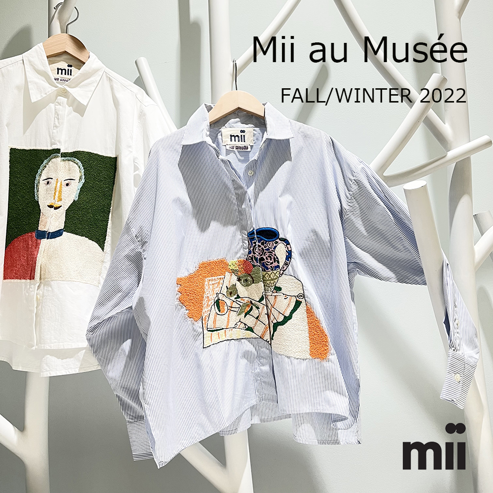 週末セール_mii collection 刺繍長袖シャツMii au Musée Mii au Musée / FALL WINTER 2022｜H.P.FRANCE公式サイト